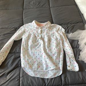 This is such a cute long sleeve polka doted shirt!!!